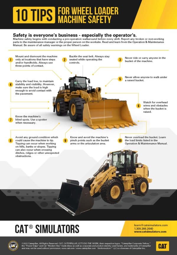 10 Tips for Wheel Loader Machine Safety - CAT® SIMULATORS