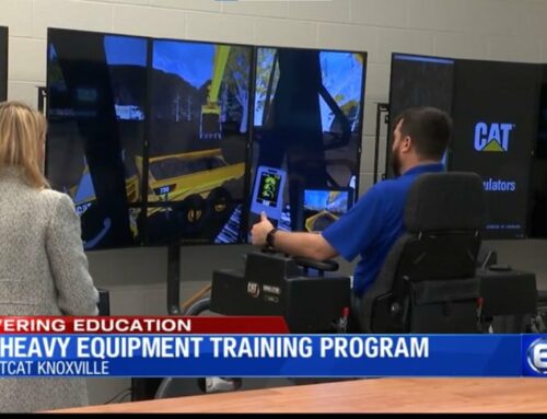 TCAT students get equipment operator experience by using VR
