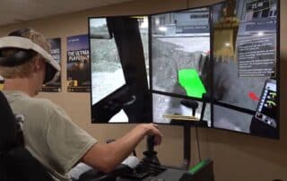 Anderson County Students learning through Cat Simulators