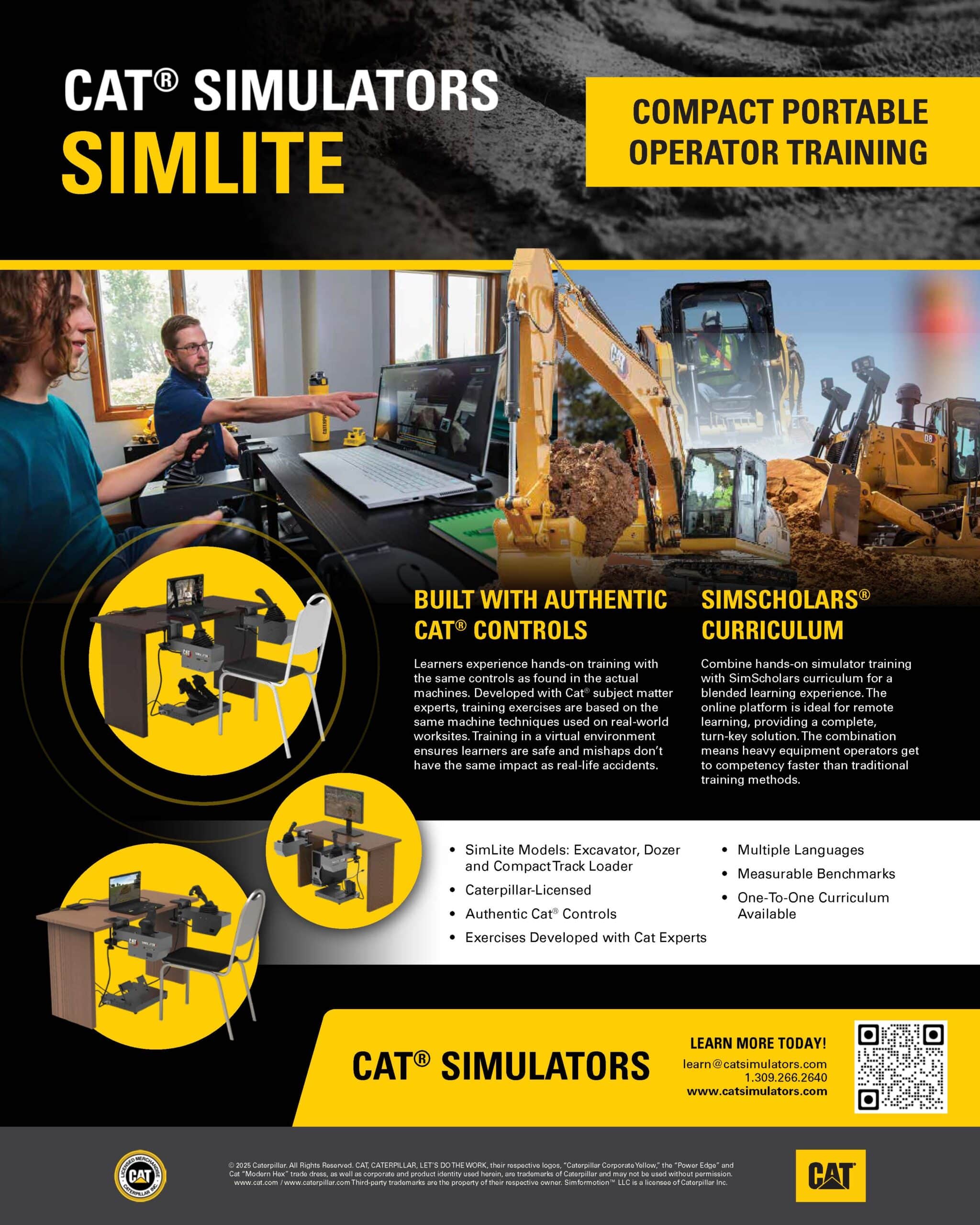 Cat Simulators SimLite Simulator Systems Infographic